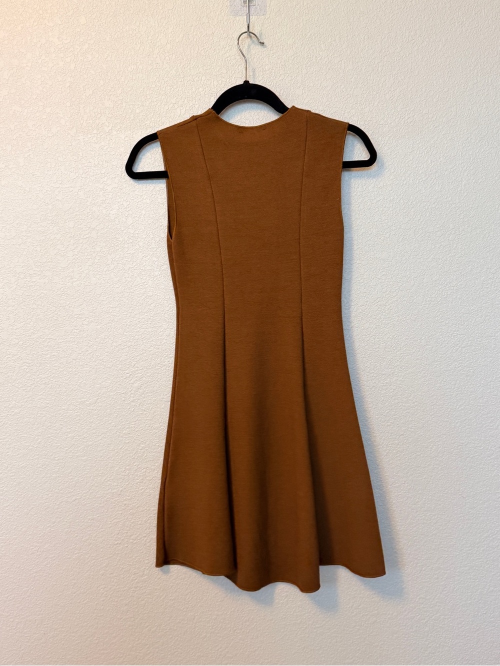 Zara Sleeveless Mini Dress in Warm Brown - Picture 2 of 2